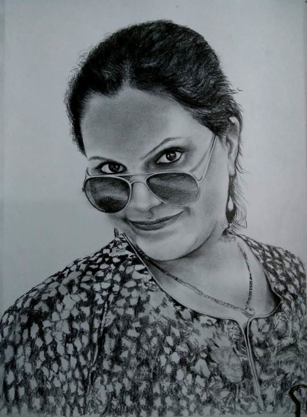 Charcoal Portrait of 1 person - Image 3