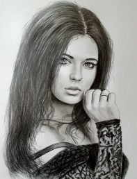 art drawing of girl